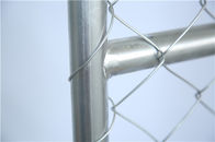 Hot Dipped Galvanized 6ft X 10ft Temporary Chain Link Fence With Frame O.D. 1.25''