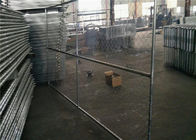 Vinyl Coated Temporary Chain Link Fence Galvanized Wire 50x50mm Mesh Size