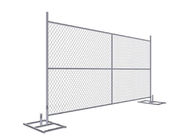 構造の一時的なチェーン・リンクの塀はパネルをはめます6ft x 12ft、6ft x 10ft O.D. 1-1/4」および1-3/8」に