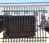 2100mm * 2400mm Steel Picket Fence , Ornate Metal Fencing Commercial Use