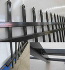2.1x2.4m Powder Coated Black Decorative Metal Fence Tubular Spear Picket