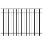 Powder Coated Flat Top Steel Picket Fence For Pool And School Child Safety