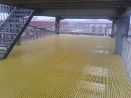 Green Fibreglass Grating / FRP Grating For Chemical Industry , Power Plant