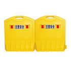 Amarillo material lleno de agua del PE de la seguridad en carretera de las barreras del tráfico de 1,0 * del 1.2m