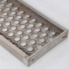 Galvanized Perf - O Grip Strut Grating Walkway &amp; Stair Treads In Silver Color