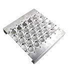 Galvanized Perf - O Grip Strut Grating Walkway &amp; Stair Treads In Silver Color