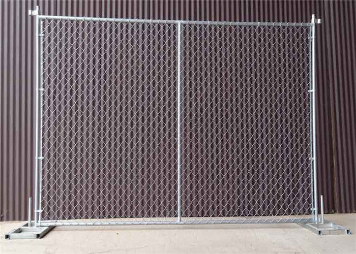Temporary Portable Chain Link Fence Panels 6ft X 12ft Hot Dipped Galvanized Finish