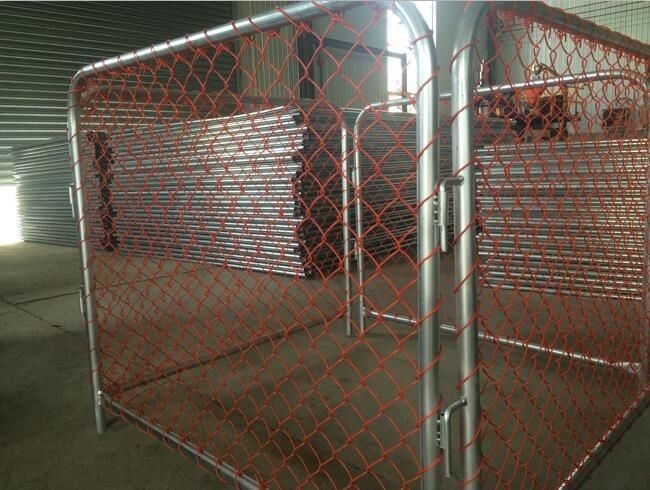 Temporary Chain Link Fence Panels Galvanized Or PVC Coated Anti - Climb