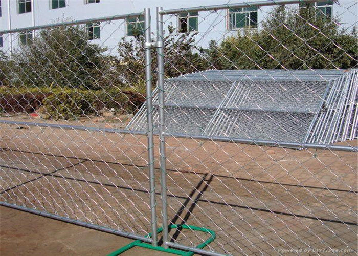 Professional Temporary Chain Link Fence Galvanized Wire ISO9001 CE Listed