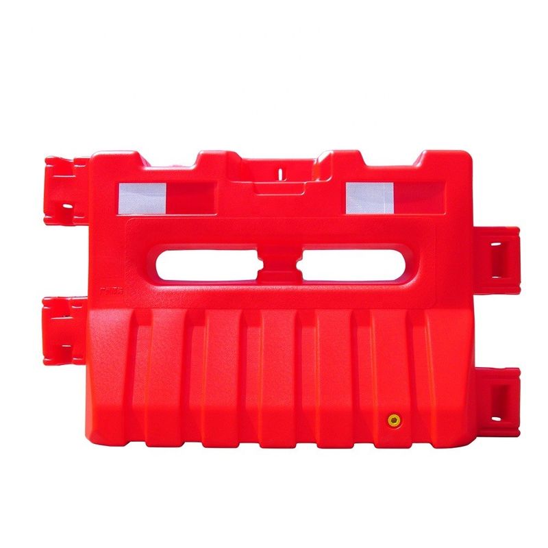 HDPE Material 900mm Height Water Filled Jersey Barriers Red White Color