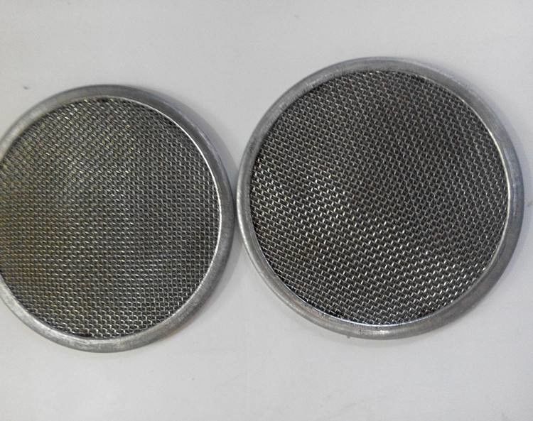 Filtro de malla de alambre de disco redondo de acero inoxidable de 10 micrones