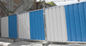Blue White Red Color Steel Temporary Hoarding Panels 2.0m * 2.1m For Australia