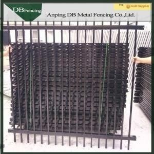 Galvanized Wrought Iron Garden Fence Panels Decorative Security Fence Anti Climb