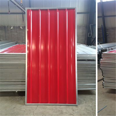 Blue White Red Color Steel Temporary Hoarding Panels 2.0m * 2.1m For Australia